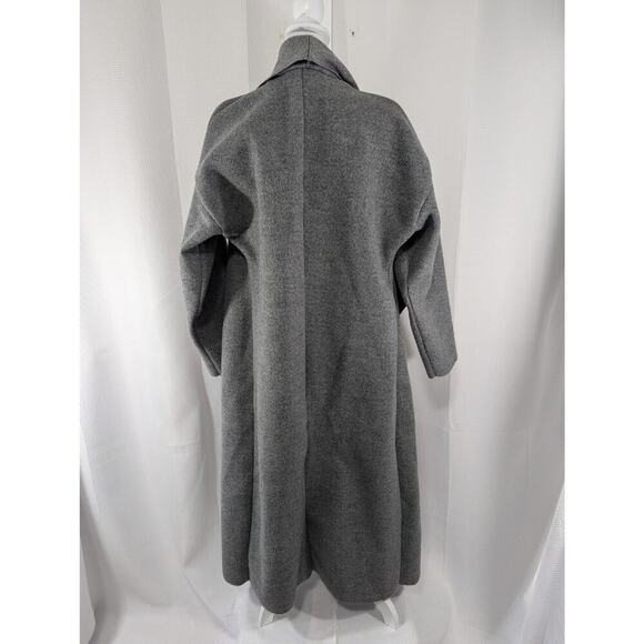 BOOHOO! OVERSIZED, DECONSTRUCTED VOGUE CHIC ASH GRAY OPEN FRONT COAT! SZ 8 - Picture 5 of 8